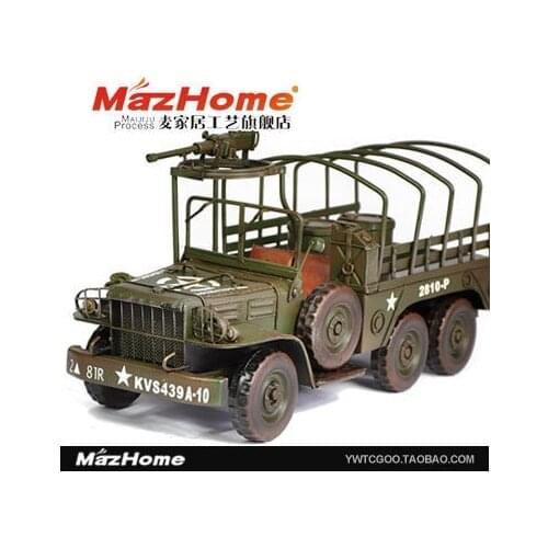 Tao Qi Jipu new retro metal truck model toy car models props Home Living Room Decoration gifts