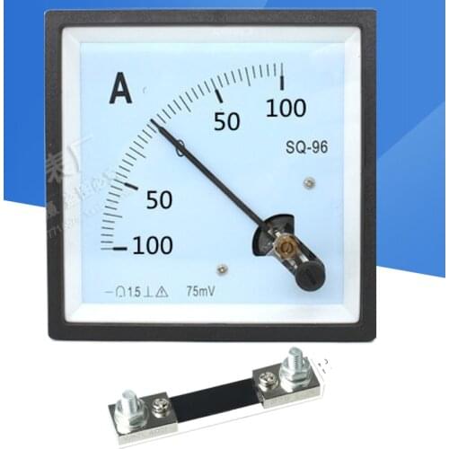 Pointer type DC ammeter CZ / SQ-96 ± 30a50a100a200a with 75mV shunt