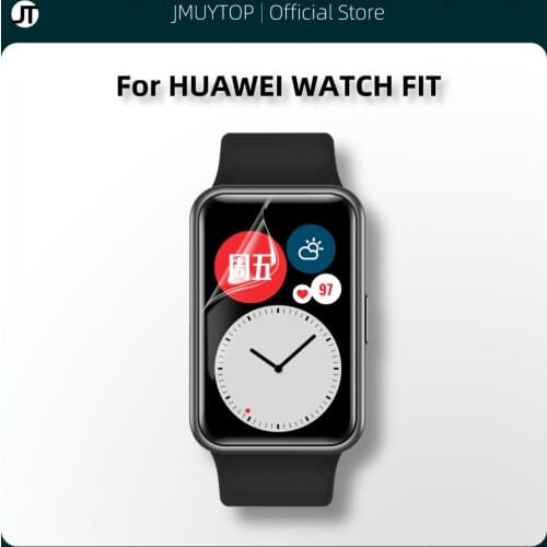 Fully covered protective film for HUAWEI WATCH FIT not glass film for Smart Bracelet F Soft flim Protective Hydrogel Film
