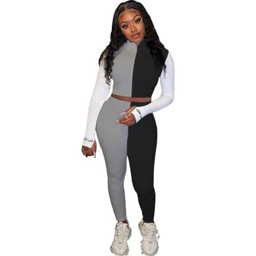 Women’s 2 Piece Outfits Sweatsuit Long Sleeve Pullover Sweatshirts Skinny Long Pants Tracksuit Set