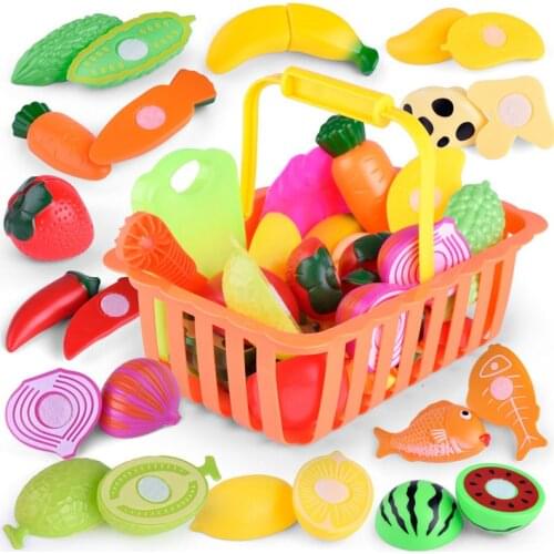 1 Set Children Kids Girl Role Play Toy Simulation Fruit Vegetables Gift Fun Game S55