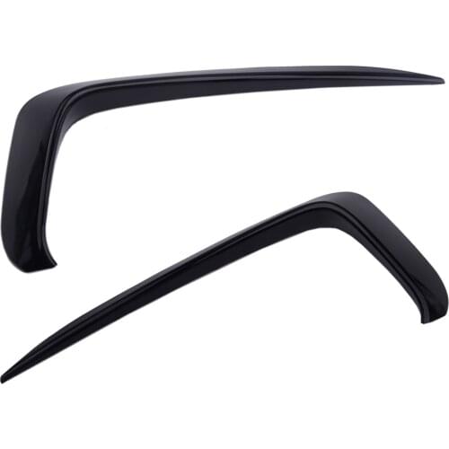 1Pair Car Gloss Black Front Bumper Fog Light Eyebrow Cover Trim Fit for VW Jetta MK7 2019