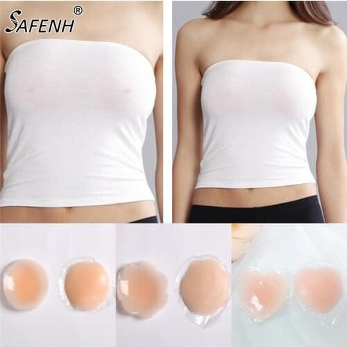 1 Pair Self Adhesive Nipple Breast Pasties Cover Reusable Silicone Petal Adhesive Nipple Cover Invisible Bra Pad Pasties