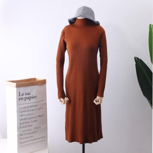 2018 Full Limited New Sweaters Pullovers Jumper Elastic Bar Knitting Woman Autumn And Winter Rendering Long Fund Sweater Skirt