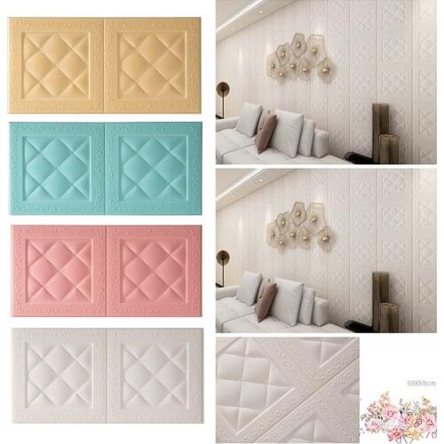 3D Brick Wall Tile Easy Self-Adhesive Design Wall Tile Stickers 3D Decor Panels