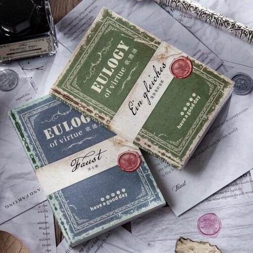 50Pcs/Lot Retro Eulogy Of Virtue Series Material Paper Junk Journal Planner Scrapbooking Vintage Decorative DIY Craft Paper