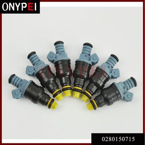 6pcs/lot Fuel Injector Nozzle 0280150715 For BMW 3 E30 E36 5 E34 8 E31 7 E32 E38 Z1