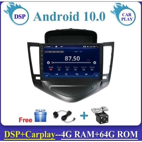 Autoradio 1 Din Android 10.0 Car Radio Multimedia Video Player 4G+64G For Chevrolet Cruze J300 Holden 2009-2014 Bluetooth AUX FM