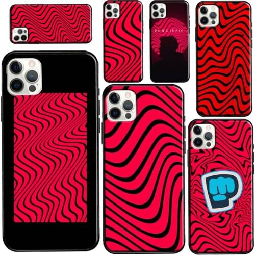Pewdiepie Wave For iPhone 12 Pro Max mini Case For iPhone XR XS X SE 2020 7 8 Plus 11 Pro Max Cover