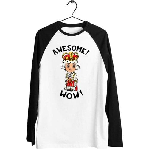 Black Trim Baseball Long Sleeve Unisex T Shirt Hamilton Schuyler Sisters King George Printed Artwork Tee