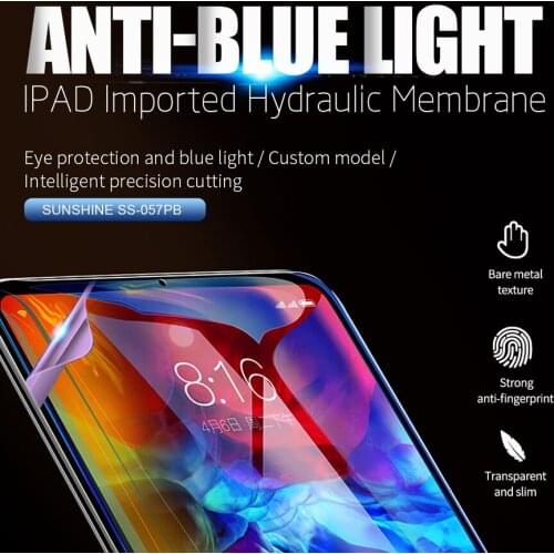 20 PCS Imported Hydrogel Film SUNSHINE SS-057PB IPAD HD Film Anti-blue light Screen Film Filtered Blue Light For SS-890C Screen