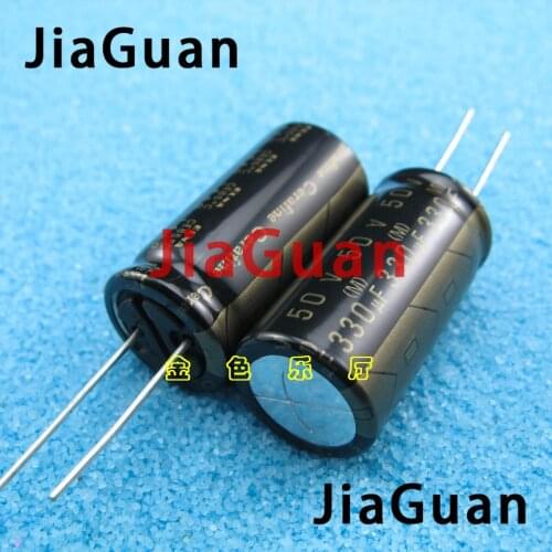 4pcs NEW ELNA ROA 50V330UF Cerafine 330uF/50V 16X31.5MM audio electrolytic capacitor 330UF 50V Black gold 50V 330UF