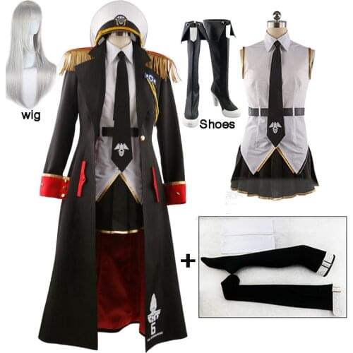 Game Azur Lane Enterprise B Cosplay Costume Azur Lane Cosplay Costume Custom Made Full Set Cosplay Costume Halloween wig Shoes