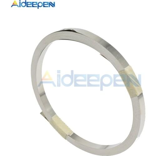 10M 3mm 4mm 5mm 7mm 8mm 10mm x 0.1 Pure Nickel Strip Tape For Li 18650 Battery Spot Welding Compatible For Spot Welder Machine