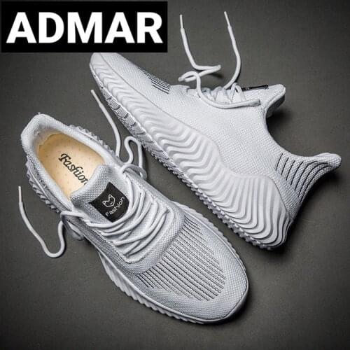 ADMAR Mesh Men Shoes Breathable Trendy Sneakers Men Original Casual Light Walking Big Size 47 Man Tennis Shoe Zapatillas Hombre