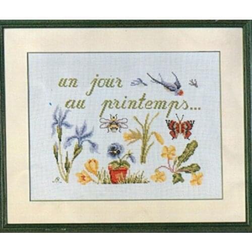 Embroidery Package Cross Stitch Kits Unopen New Luxurious Spring Flower Garden DIY Handicraft Embroidery Kit Free shipping