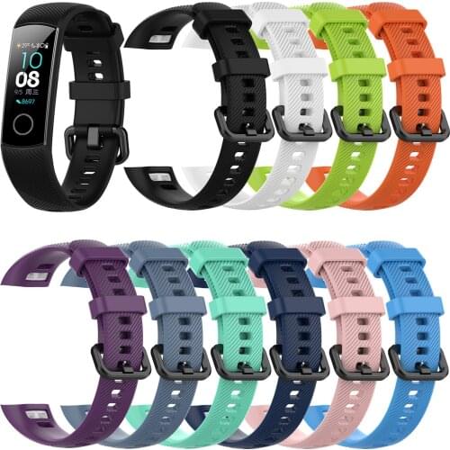 Brand New Silicone Strap for Huawei Honor Band 5 Soft TPU Wrist Strap for Honor Band 5 Bracelet Band5 Accessories Straps