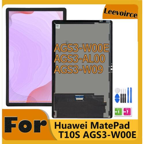 Original Screen For Huawei MatePad T 10S T10S AGS3-W00E AGS3-AL00 AGS3-W09 LCD Display Touch Screen Digitizer Plane Assembly