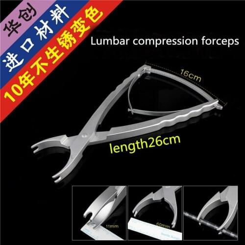 Orthopaedic Instruments Medical Spinal and Lumbar Posterior Compression Clamps Interconical Reduction Clamps Reducing Extruder