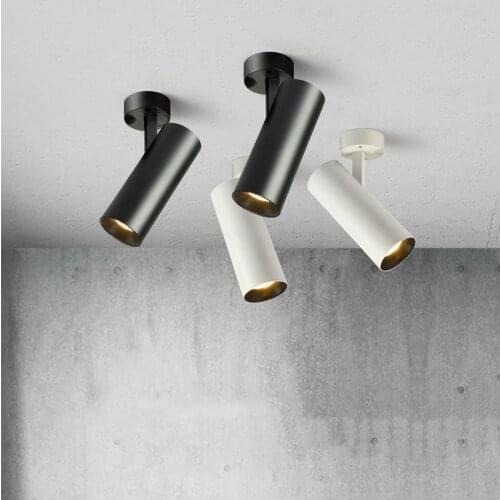 Surface Mounted Led Spotlight Ceiling Lights COB 5W 360 Degree Free Rotation Cob Ceiling Mounted Two-wire Lamp For Room Store