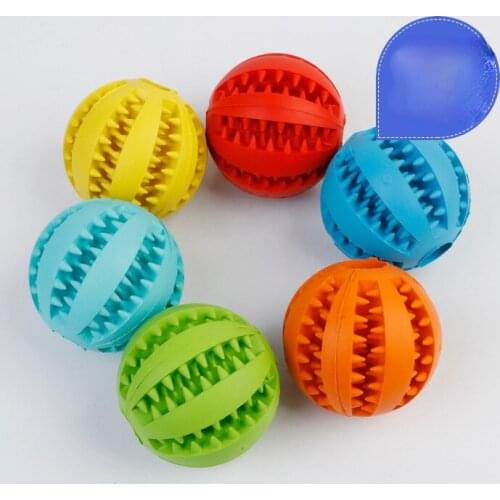 Pet dog rubber toy food ball molar bite resistant non-toxic peppermint flavor popular pet products