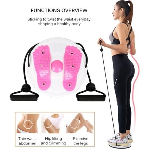 Waist Twist Board Twisting Disc Home Gym Body Building Fitness Equipment Foot Massage Plate Twister Exercise Workout Accessories