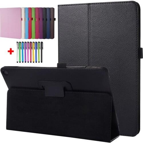 Slim Tablet For Amazon Fire HD 10 Case 2021 11th Generation PU Leather Stand Flip Caqa For Fire HD 10 Plus 2021 Cover Etui + Pen