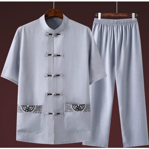 Traditional Chinese Clothing For Men Tangzhuang Shirts Tops Blouse Cheongsam Linen Vintage Oriental Style Clothing Hanfu