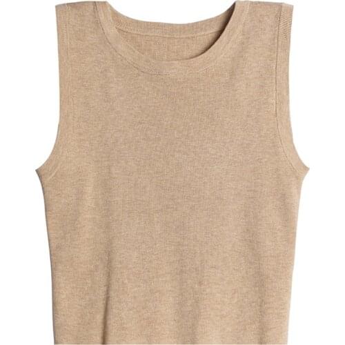 Cropped Tank Tops Sleeveless Cotton Top Women Summer Crop Tops White Black