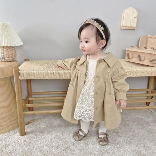 Spring Jacket Baby Girls Windbreaker For Baby Infant Trench Coat Kids Outerwear Coat For Baby Girl Newborn Spring Jacket