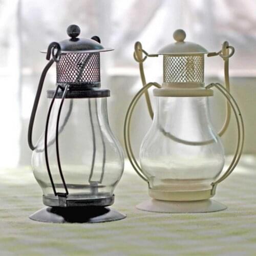 Waterproof Camping Incense Candle Lantern Lampshade Retro Portable Night Lamp Portable Tent Hanging Lantern For Candlestick