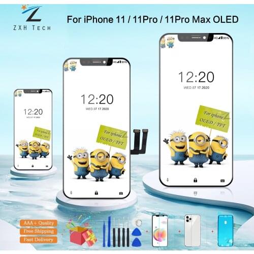 High Quality OLED For iPhone 11 Pro Max Screen Replacement True Tone Display For iPhone 11 Pro LCD 3D Touch Assembly with gift