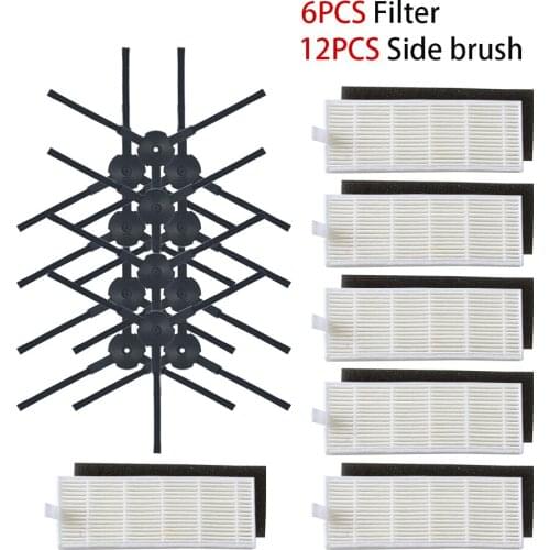 Robot vacuum cleaner Hepa filter for ilife A8 a40 a6 a4 a4s parts filter Side Brush danhui robot vacuum cleaner parts