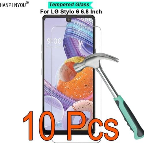 10 Pcs/Lot For LG Stylo 6 Stylo6 / K71 6.8" 9H Hardness 2.5D Ultra-thin Toughened Tempered Glass Film Screen Protector Guard