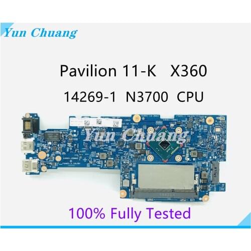 828895-001 828895-601 14269-1 For HP Pavilion 11-K x360 11-K128CA Laptop motherboard with N3700 CPU DDR3L 100% working