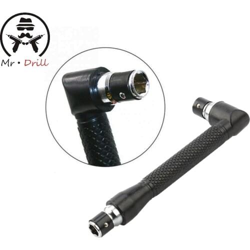 90 degree 6.35mm 1/4 L-Handle Grip Stainless Steel Twin Angle Head Wrench Screwdriver Driver Tool