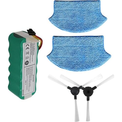 Robot Vacuum Cleaner Battery Pack Side Brushes Mop Cloth for midea MR04 VCR15 VCR16 Robotic Vacuum Cleaner