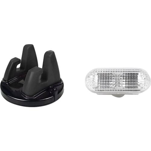 Car Phone Holder Stands Black & Car Fender Side Marker Light Turn Signal Light for Ford Focus 2 2005-2008 4M5A-13K309-AA