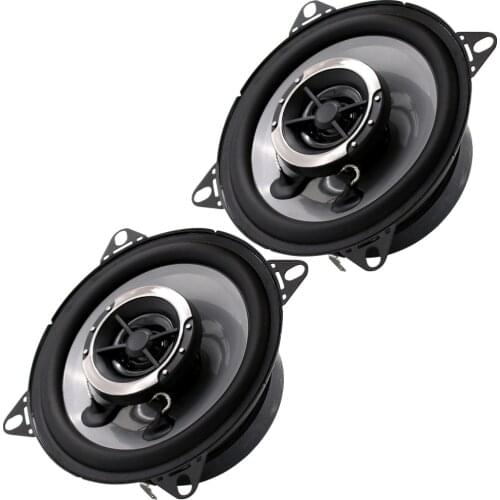 2pcs Car Coaxial Speaker Horn 4 Inches Automotive Audio Dual Cone 150W Speaker Car Accessories (Black)
