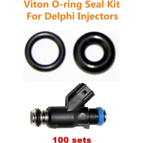 Free Shipping 100sets . oring seal kit for injector # 12613412 upper oring lower oring for Chevrolet GMC 6.0 L 2014-2015