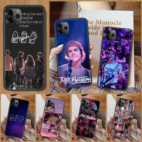 Hot TV Julie And The Phantoms Phone Case For iphone 5 5S SE 2 6 6S 7 8 11 12 Mini Plus X XS XR Pro Max black painting waterproof