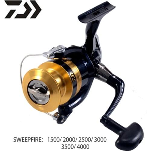 DAIWA SWEEPFIRE Spinning Reel 1500-4000 Spool 2kg-6kg Power for beginner Fishing Reel 2BB Molinetes Freshwater Saltwater Wheel