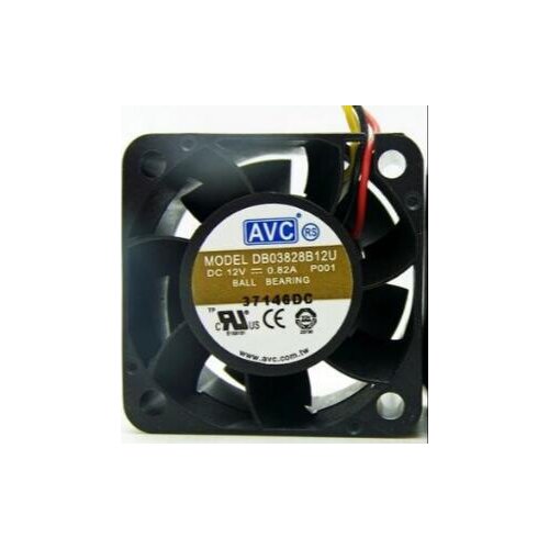 DC12V 0.82A DB03828B12U 38*38*28MM 3.8CM 3-wire server chassis cooling fan