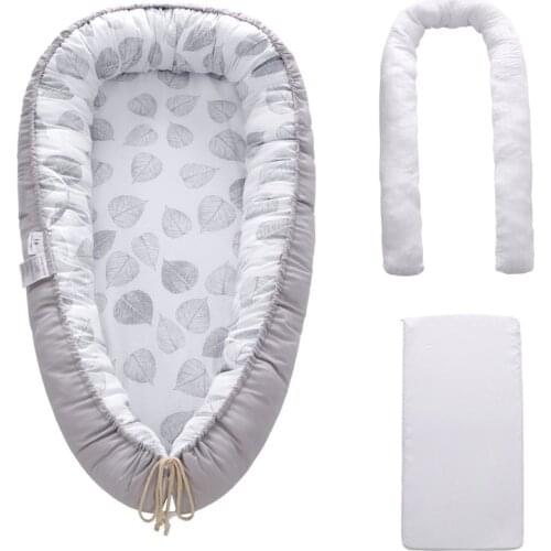 New Baby Crib Bed Portable Cotton Fabric Removable and Washable Baby Bed Safe and Comfortable Imitation Uterine Bed Bed