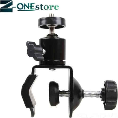 DIY C Type Tripod Heads 360 Degree Rotating Mini Ball Head Clamp Portable Clip Photo Studio Accessories For Gopro mobile phone