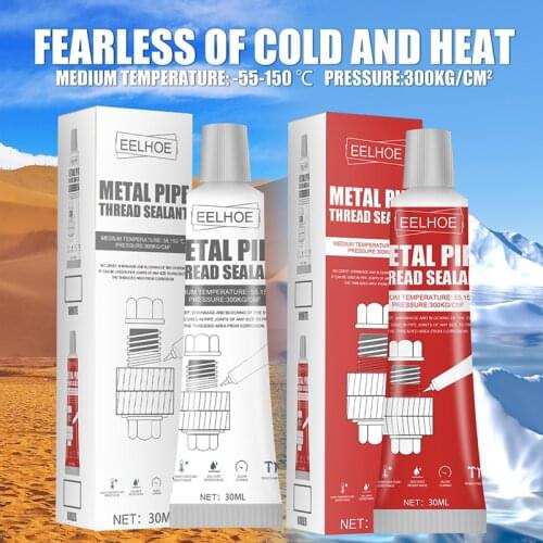 Metal Pipe Thread Sealant Multipurpose Heat-Resistant Professional Thread Locking Agent Simple Operation Home Adhesives Sealers
