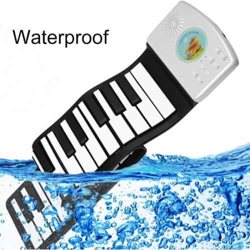 Musical instruments toy 49 keys roll up piano children silicone with battery piano keyboard
