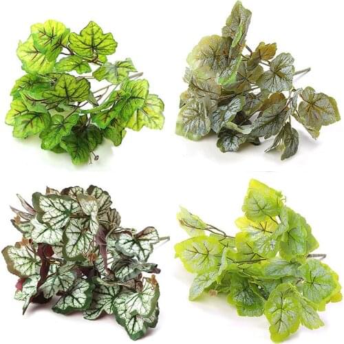 Artificial Plants Green Grass Plastic flower Simulation Leaf For Home Garden Decor Plastic Grass Fake Plant Leaves Green Plant