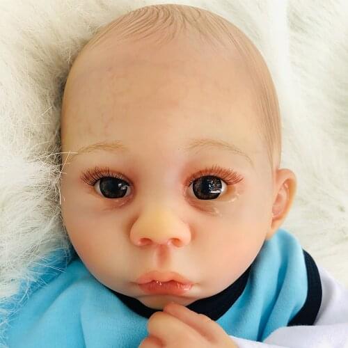 Rich Painting bebe reborn dolls 18inch Alexa Karim Reborn baby doll Silicon Vinyl PP Cotton body toy for Children