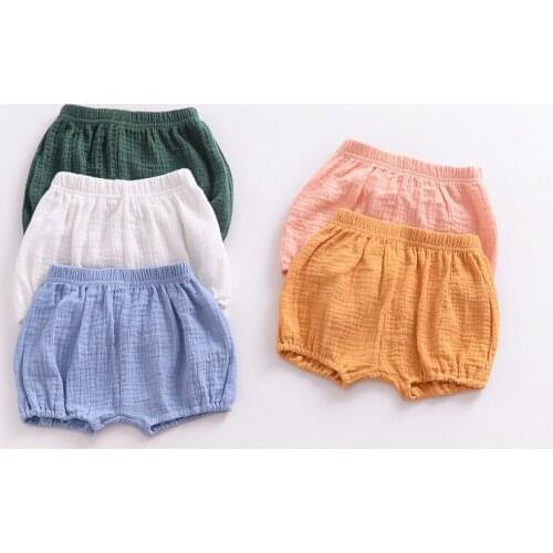 2021 Summer Baby Shorts Boy Girl Bloomers Newborn Toddler Pants Baby Daily Casual Clothing Baby Bread Pants 0-4 Years